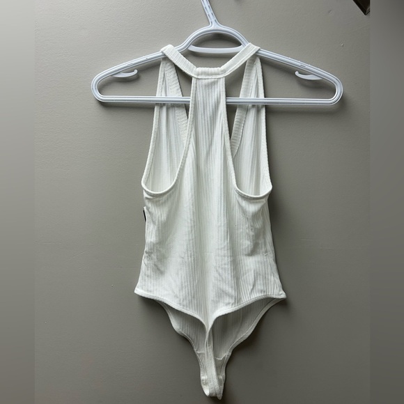 Free People Intimately White Ribbed Bodysuit - Picture 2 of 3